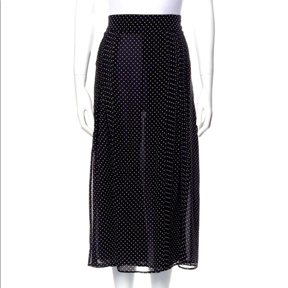 BURBERRY Silk Midi Length Skirt Size M | US 8 - Picture 2 of 15